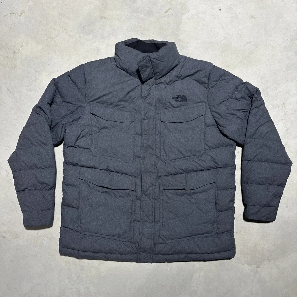 The North Face Far Northern 550 Goose Down Jacket Men's XL Grey Full Zip